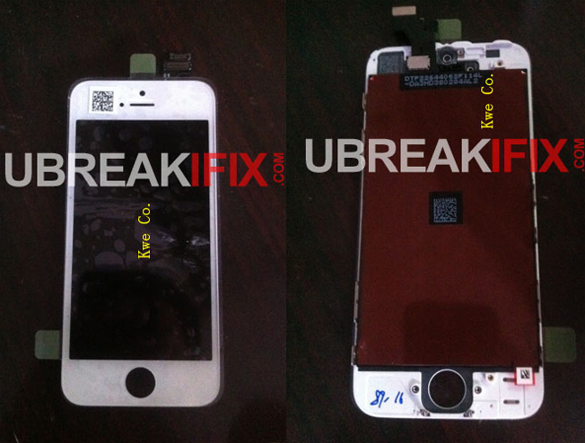 iPhone 5 front panel leaked photos